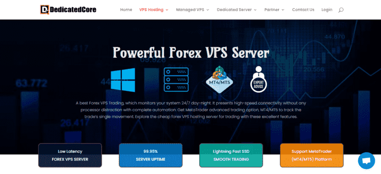 dedicatedcore best vps for forex trading