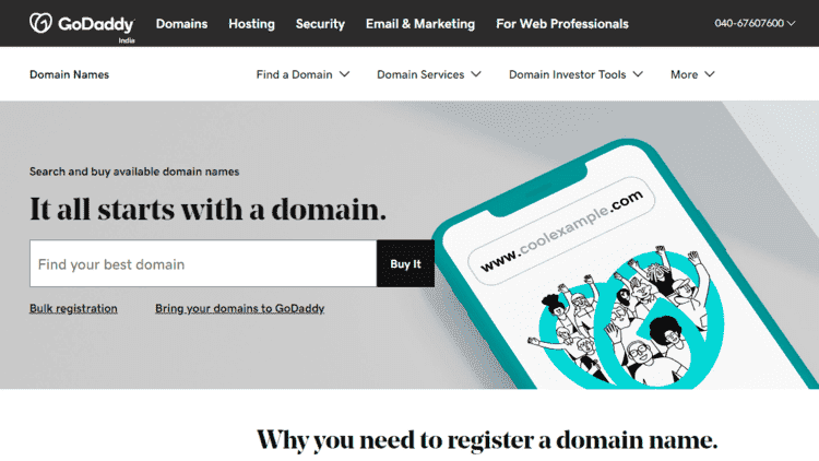 godaddy how to purchase free domain